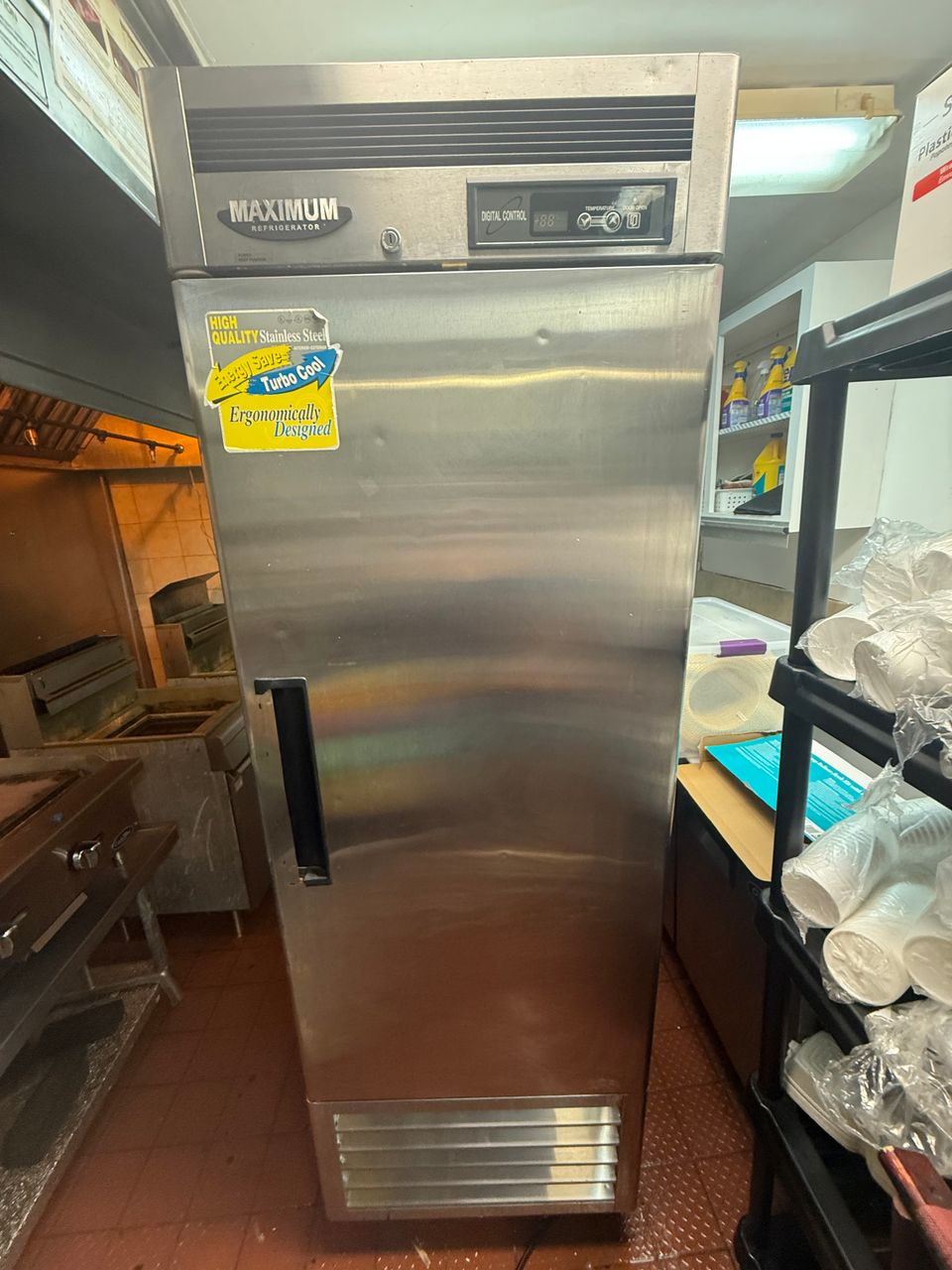 Turbo Air Commercial Reach-In Refrigerator, 19 cu. ft. — photo 1