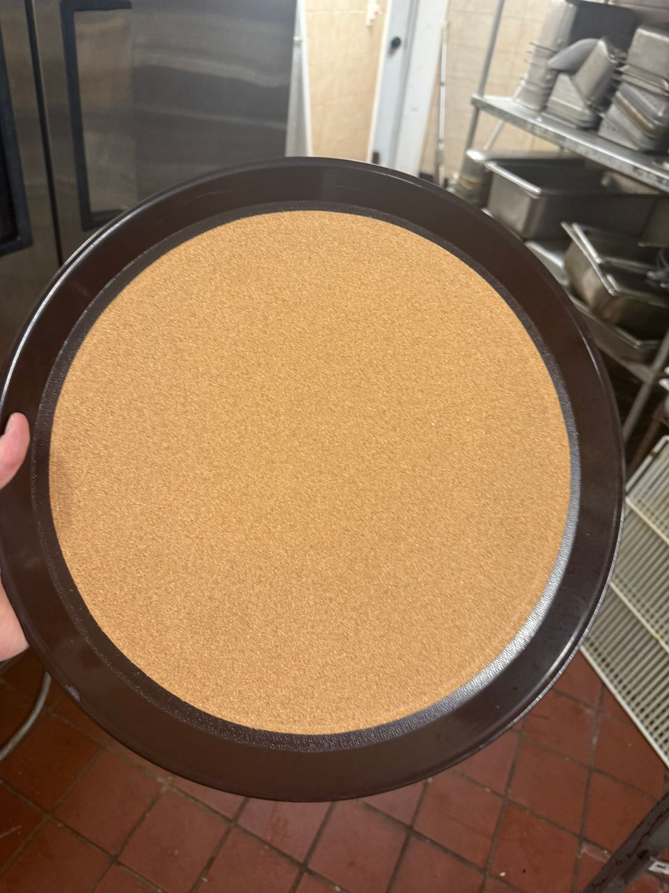 Thunder Group Slip Resistant Tray with Cork, 12" Round — photo 2