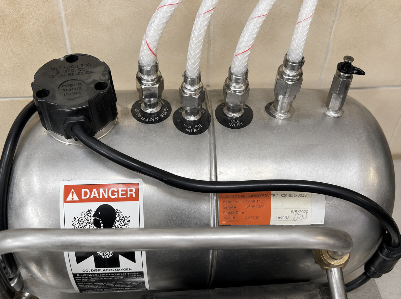 McCann Commercial Soda Carbonator Assembly — photo 3