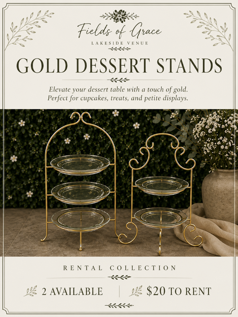 Gold Dessert Stands
